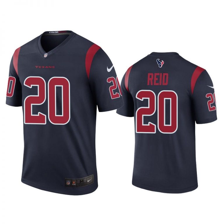 Men Color Rush Legend Justin Reid #20 Houston Texans Navy Jersey