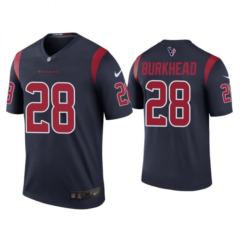 Men Color Rush Legend Rex Burkhead Houston Texans Navy Jersey