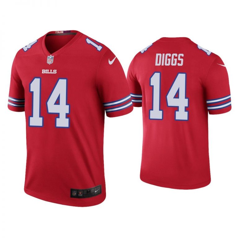 Men Color Rush Legend Stefon Diggs Buffalo Bills Red Jersey