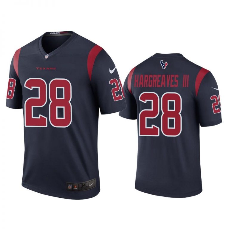 Men Color Rush Legend Vernon Hargreaves III Houston Texans Navy Jersey