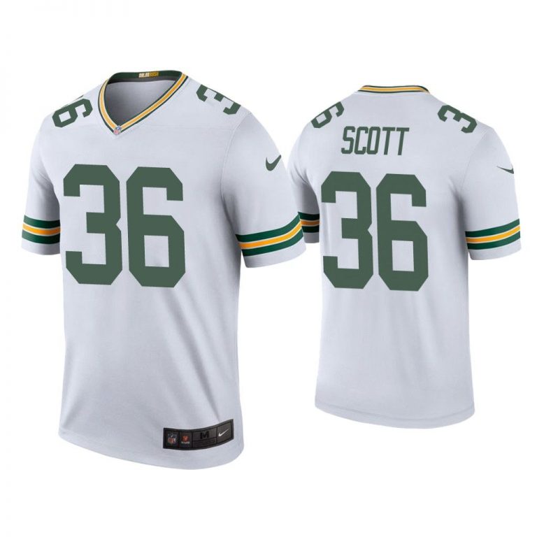 Men Color Rush Legend Vernon Scott Green Bay Packers White Jersey