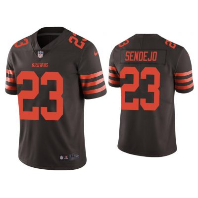 Men Color Rush Limited Andrew Sendejo Cleveland Browns Brown Jersey