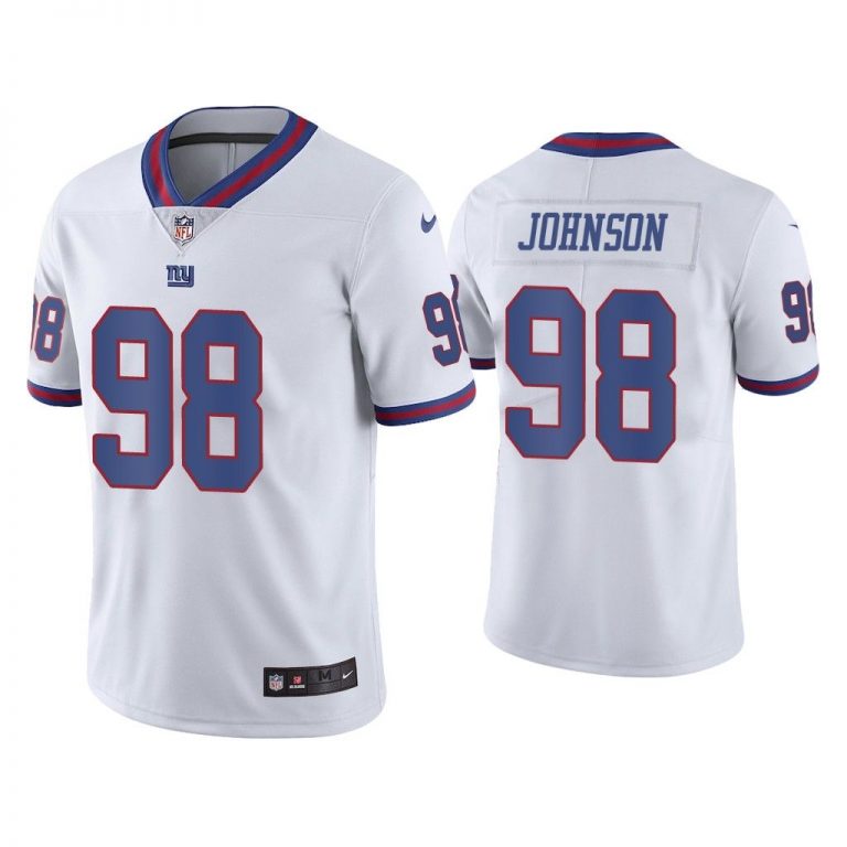 Men Color Rush Limited Austin Johnson New York Giants White Jersey