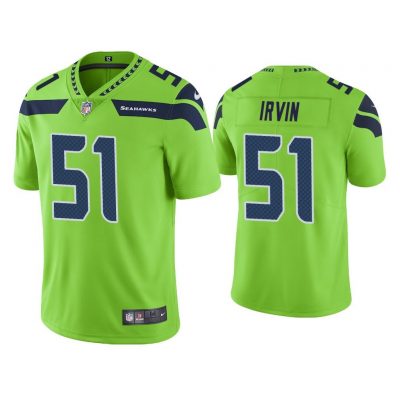 Men Color Rush Limited Bruce Irvin Seattle Seahawks Green Jersey