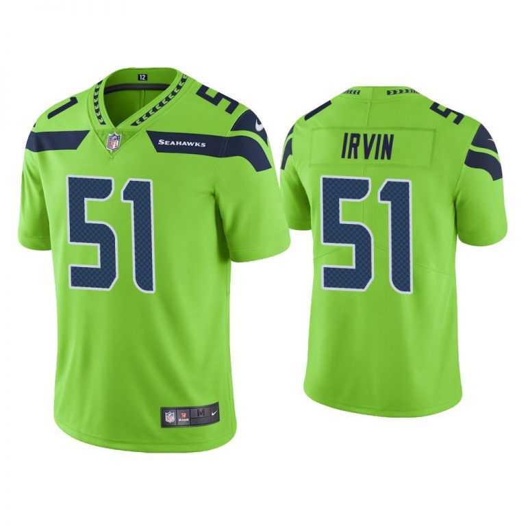 Men Color Rush Limited Bruce Irvin Seattle Seahawks Green Jersey