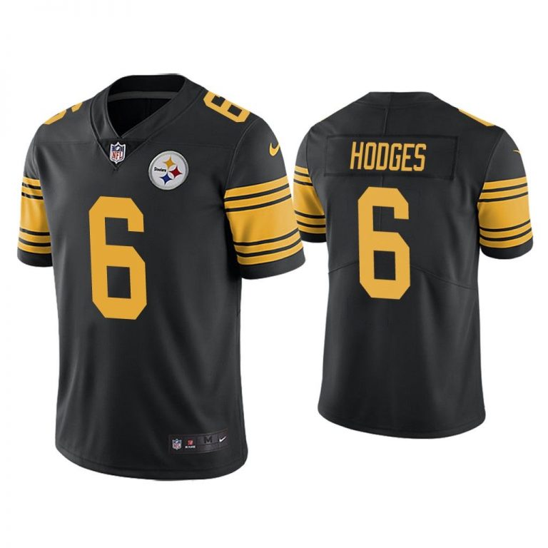 Men Color Rush Limited Devlin Hodges Pittsburgh Steelers Black Jersey