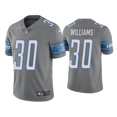 Men Color Rush Limited Jamaal Williams Detroit Lions Steel Jersey