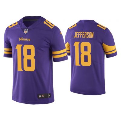 Men Color Rush Limited Justin Jefferson Minnesota Vikings Purple Jersey