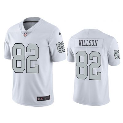 Men Color Rush Limited Luke Willson #82 Oakland Raiders White Jersey