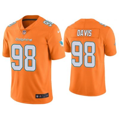 Men Color Rush Limited Raekwon Davis Miami Dolphins Orange Jersey