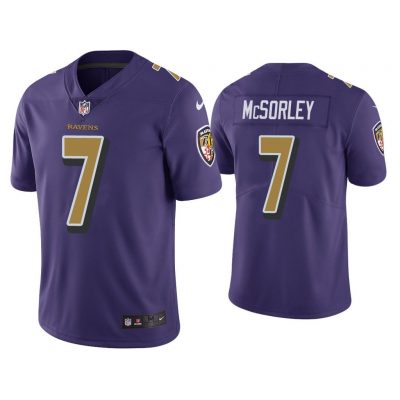 Men Color Rush Limited Trace McSorley Baltimore Ravens Purple Jersey