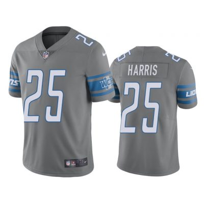 Men Color Rush Limited Will Harris Detroit Lions Steel Jersey