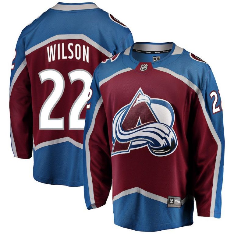 Men Colorado Avalanche Colin Wilson Burgundy Breakaway Player Jersey