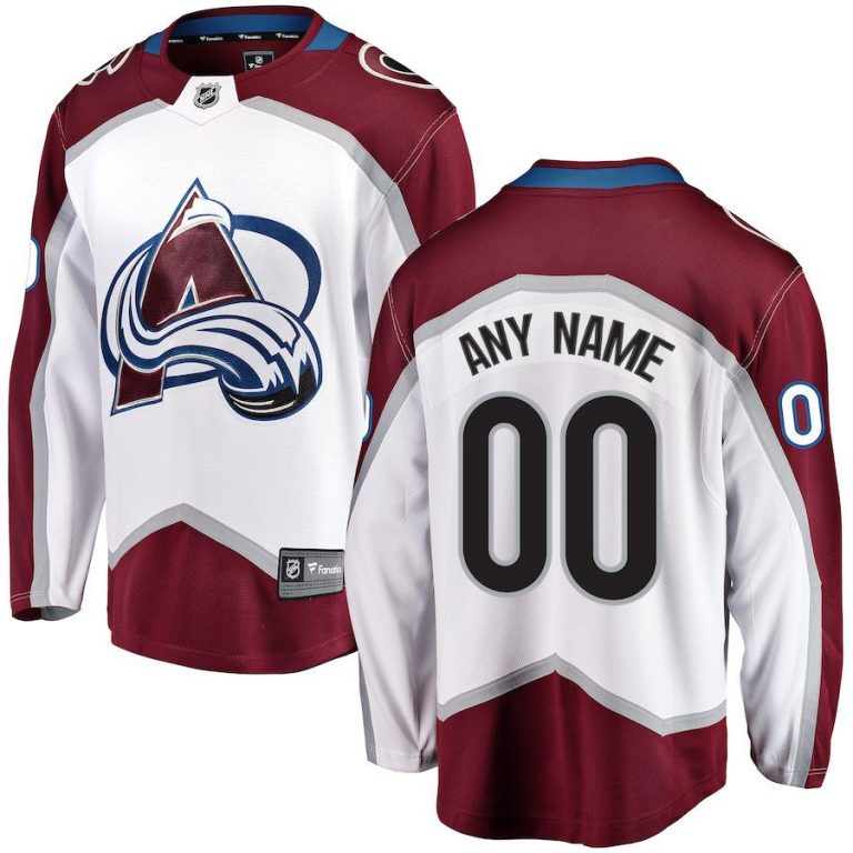 Men Colorado Avalanche Maroon Home Breakaway Custom Jersey