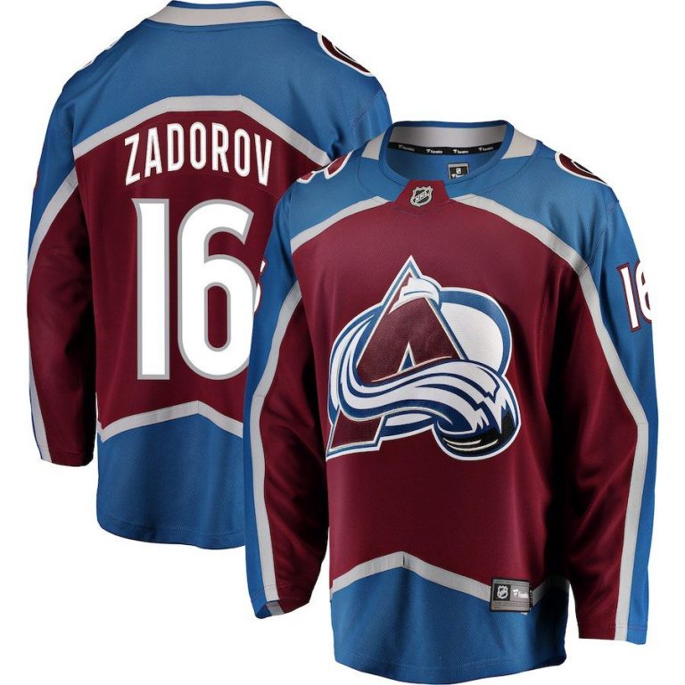 Men Colorado Avalanche Nikita Zadorov Burgundy Breakaway Player Jersey