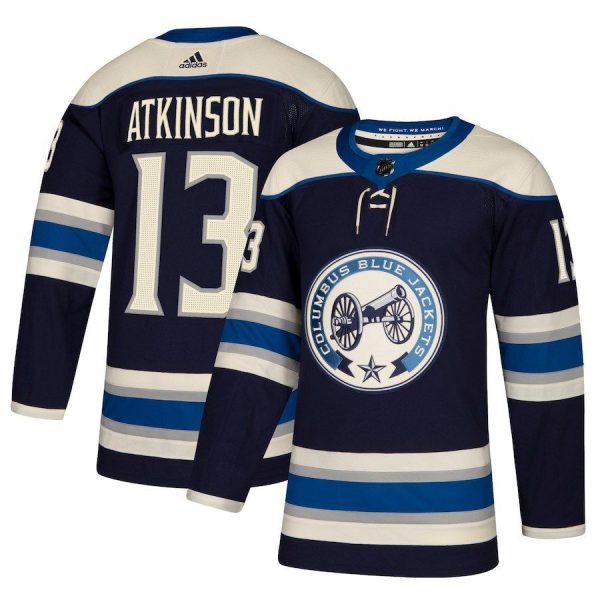 Men Columbus Blue Jackets Cam Atkinson Navy Alternate Player Jersey