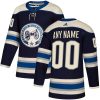 Men Columbus Blue Jackets Navy Alternate Custom Jersey