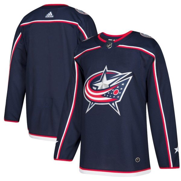 Men Columbus Blue Jackets Navy Home Blank Jersey