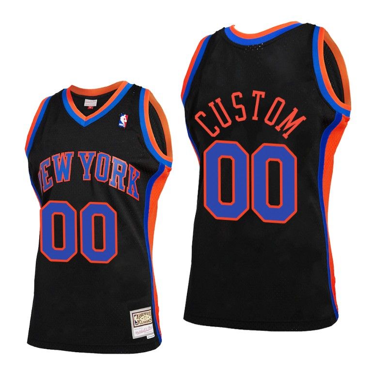 Men Custom #00 Knicks 2021 Reload 2.0 Black Jersey