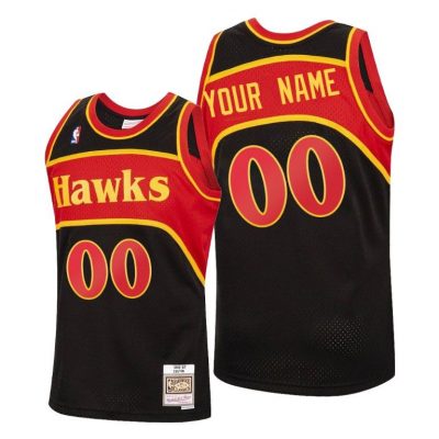 Men Custom Atlanta Hawks 2020 Reload Classic Black Jersey