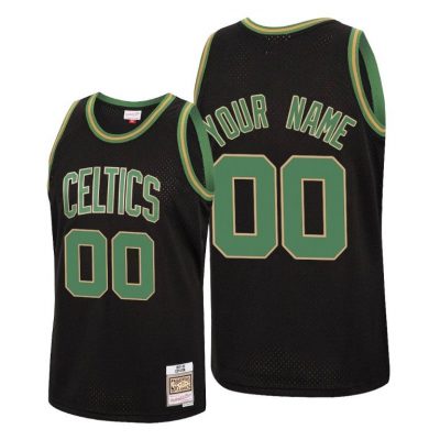 Men Custom Boston Celtics 2020 Reload Classic Black Jersey