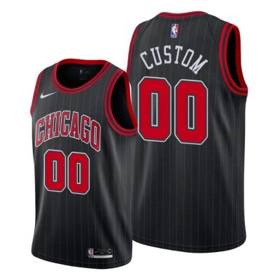 Men Custom Chicago Bulls #00 Men 2019-20 Statement Edition Jersey