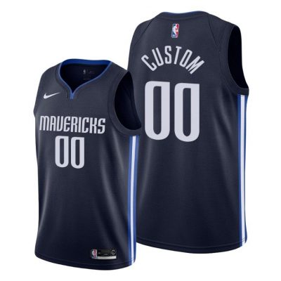 Men Custom Dallas Mavericks #00 Men 2019-20 Statement Jersey