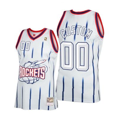 Men Custom Houston Rockets Gray 2021 Reload 2.0 Jersey Throwback