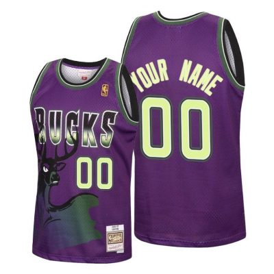 Men Custom Milwaukee Bucks 2020 Reload Classic Purple Jersey