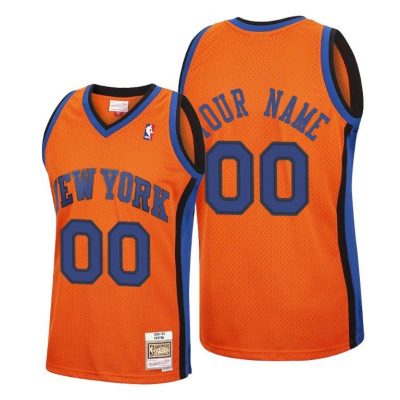 Men Custom New York Knicks 2020 Reload Classic Orange Jersey
