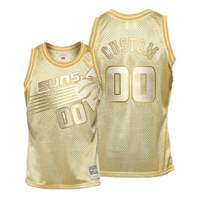 Men Custom Phoenix Suns Golden HWC Limited Midas SM Jersey