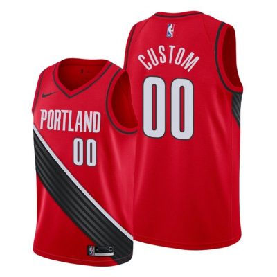 Men Custom Portland Trail Blazers #00 Men 2019-20 Statement Edition Jersey