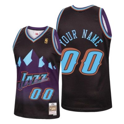 Men Custom Utah Jazz 2020 Reload Classic Black Jersey