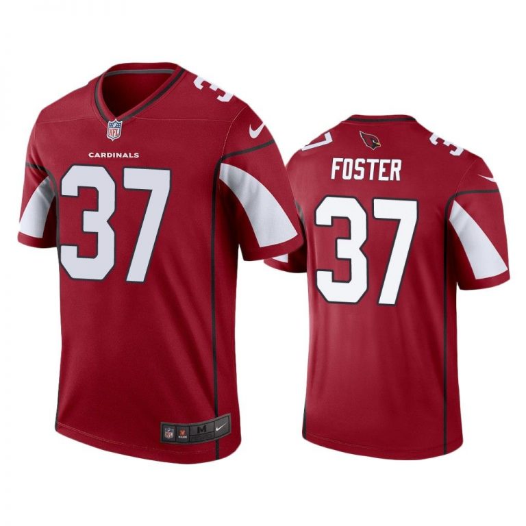 Men D.J. Foster #37 Arizona Cardinals Cardinal Legend Jersey