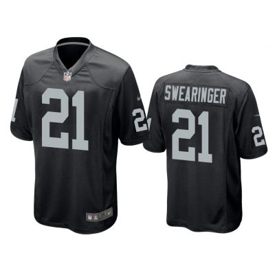 Men D.J. Swearinger Oakland Raiders Black Game Jersey