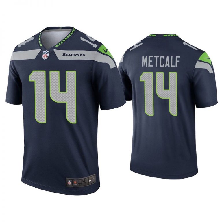 Men DK Metcalf Seattle Seahawks Navy Legend Jersey