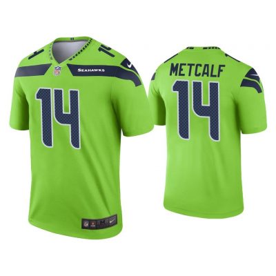 Men DK Metcalf Seattle Seahawks Neon Green Legend Jersey