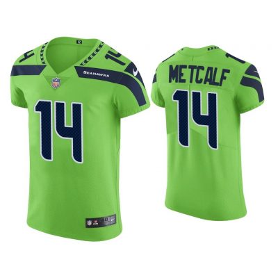 Men DK Metcalf Seattle Seahawks Neon Green Vapor Elite Jersey