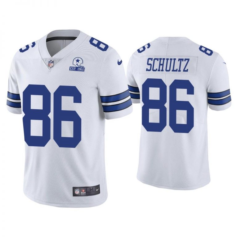 Men Dallas Cowboys 60th Anniversary Dalton Schultz White Limited Jersey