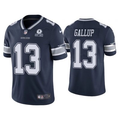 Men Dallas Cowboys 60th Anniversary Michael Gallup Navy Limited Jersey