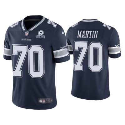 Men Dallas Cowboys 60th Anniversary Zack Martin Navy Limited Jersey