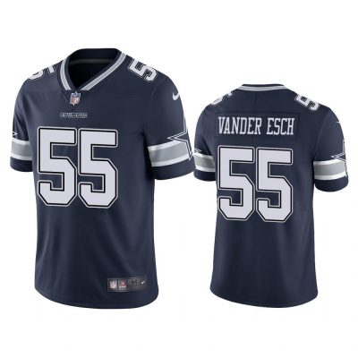 Men Dallas Cowboys Leighton Vander Esch #55 Navy Color Rush Limited Jersey