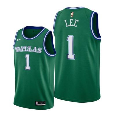 Men Dallas Mavericks Courtney Lee 2020 Classic Edition Green Original 1980 Jersey