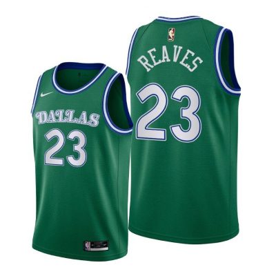 Men Dallas Mavericks Josh Reaves 2020 Classic Edition Green Original 1980 Jersey