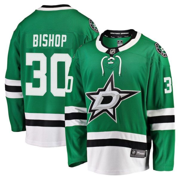 Men Dallas Stars Ben Bishop Kelly Green Breakaway Jersey