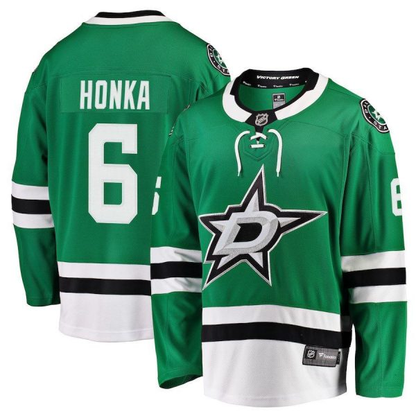 Men Dallas Stars Julius Honka Kelly Green Breakaway Jersey