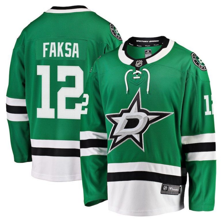 Men Dallas Stars Radek Faksa Kelly Green Breakaway Jersey