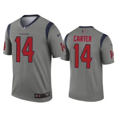 Men DeAndre Carter Houston Texans Gray Inverted Legend Jersey