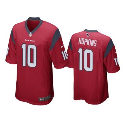 Men DeAndre Hopkins #10 Houston Texans Red Game Jersey