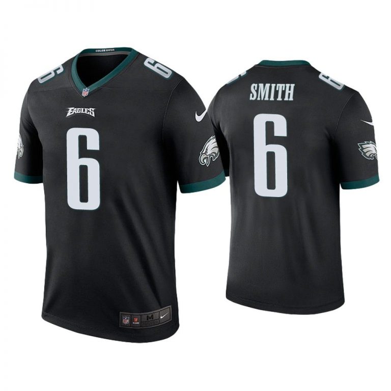 Men DeVonta Smith Philadelphia Eagles Black Legend Jersey